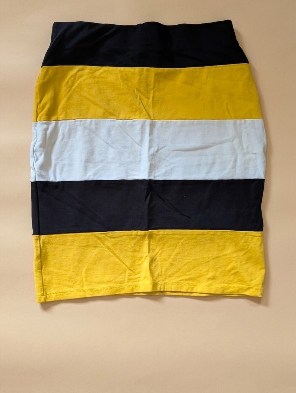 Olivia Blu Colorblock Striped Mini Skirt / Tube Top